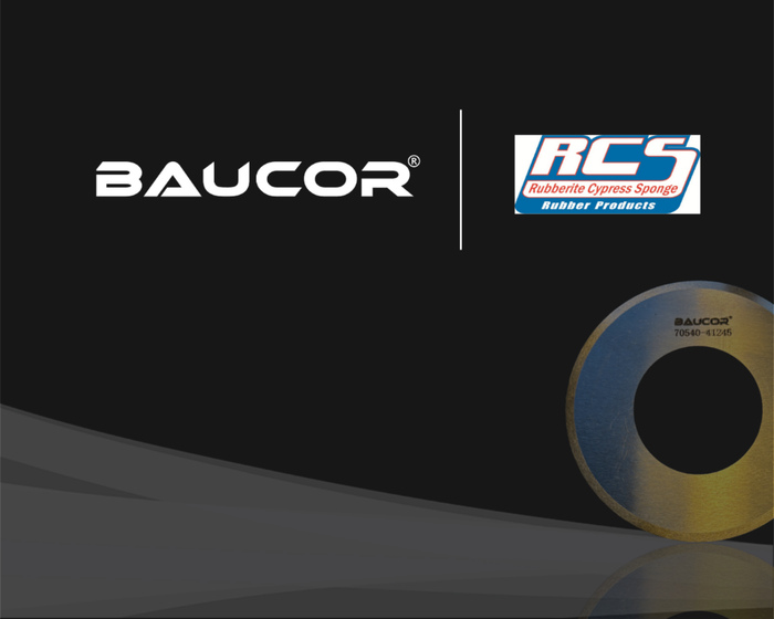 Rubberite Cypress Sponge erreicht Produktionsstabilität mit den Präzisionsschneidklingen von Baucor