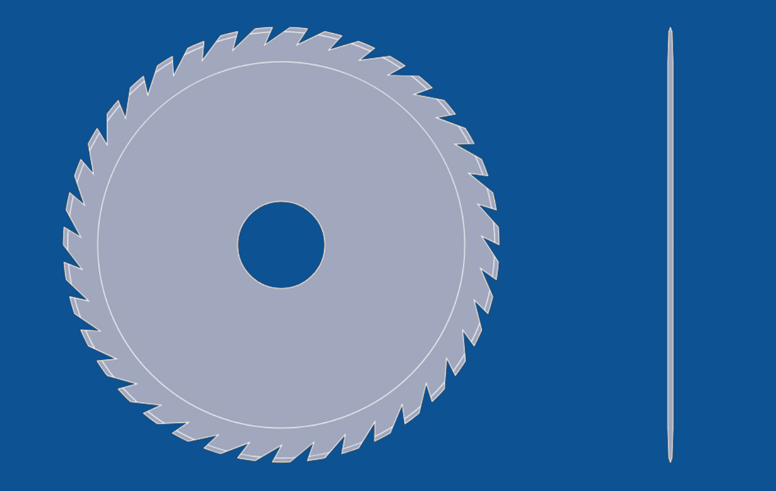 Kreissägeblatt mit 127 mm Durchmesser, Teilenummer 90092