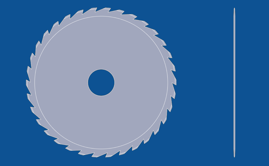Kreissägeblatt mit 177,8 mm Durchmesser, Teilenummer 90093
