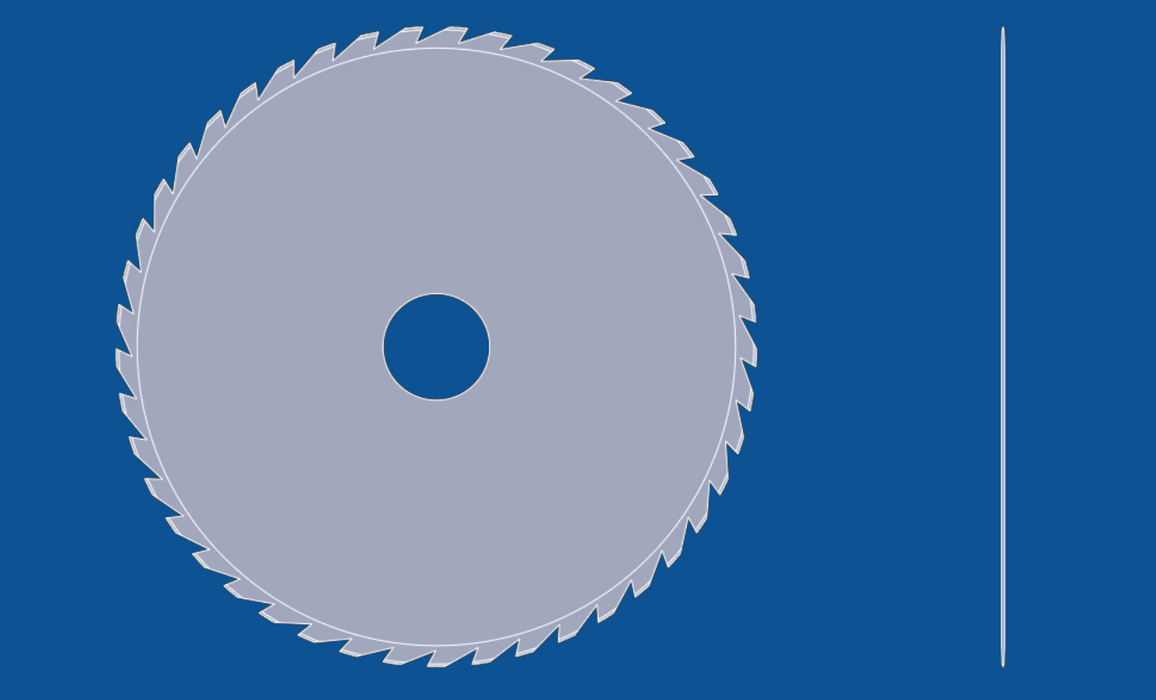 Kreissägeblatt mit 304,8 mm Durchmesser, Teilenummer 90095