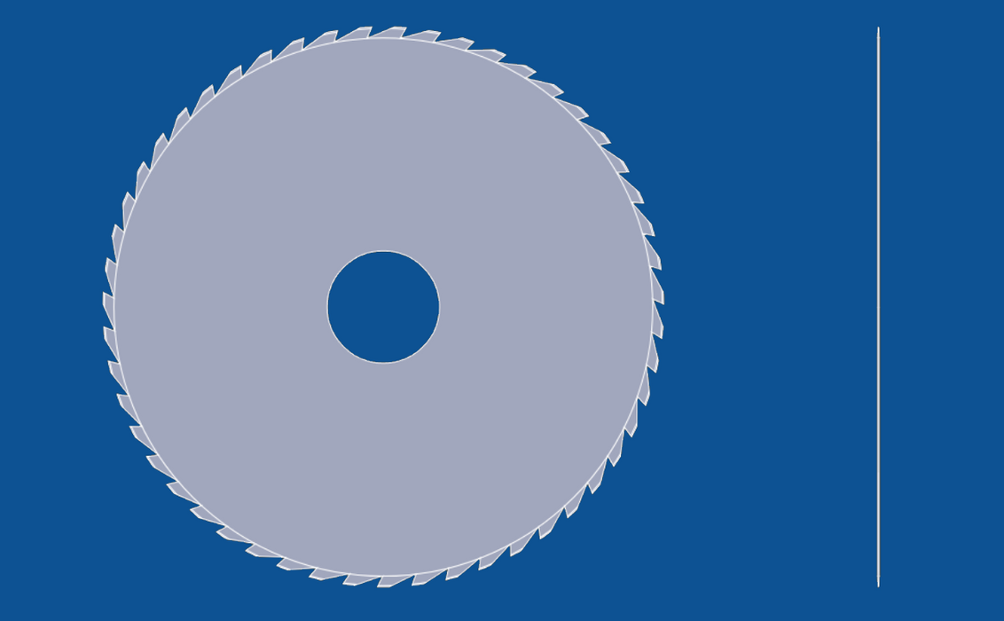 Kreissägeblatt mit 508 mm Durchmesser, Teilenummer 90097